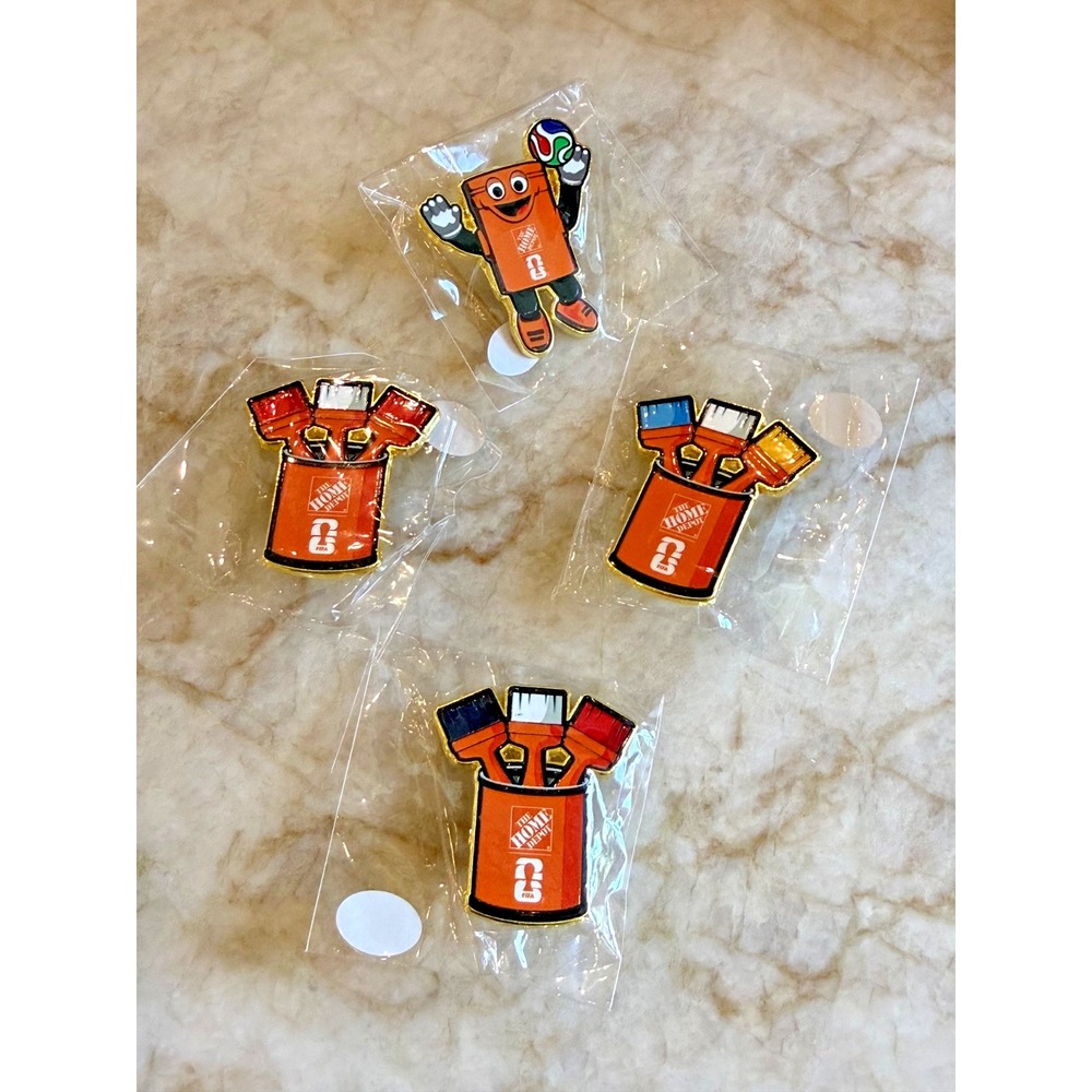 FIFA World Cup 2026 Soccer FIFA/Home Depot Collector's Pins; Set of 4